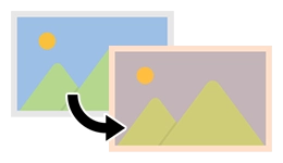 素材の色調調整