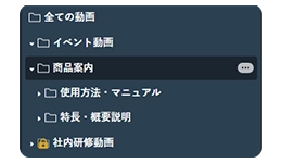 動画のフォルダ管理