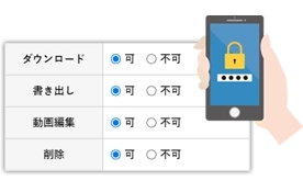 権限管理で公開範囲を設定