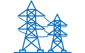 電力インフラのイメージイラスト